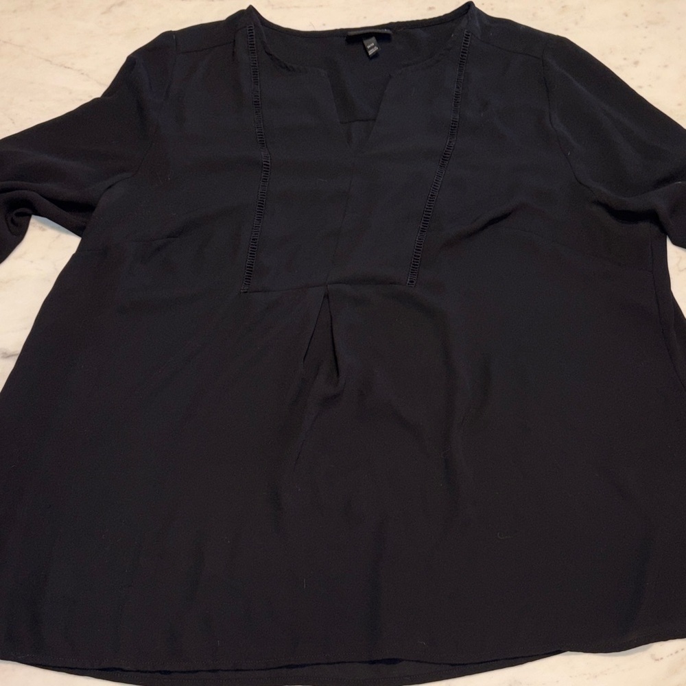Lane Bryant Black Blouse size 14-16